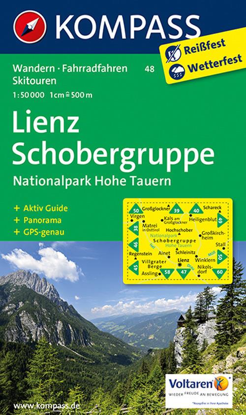 Carta escursionistica n. 48. Lienz, Schobergruppe, Hohe Tauern 1:50.000 - copertina
