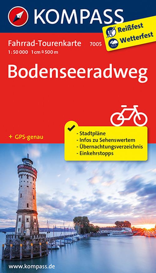 Carta cicloturistica tour n. 7005. Bodenseeradweg - copertina