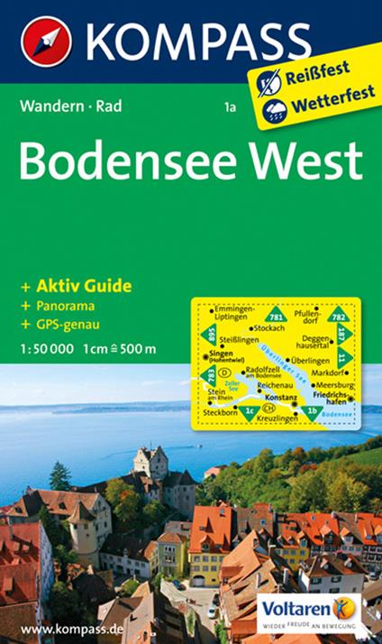 Carta escursionistica n. 1a. Bodensee West 1:50.000 - copertina