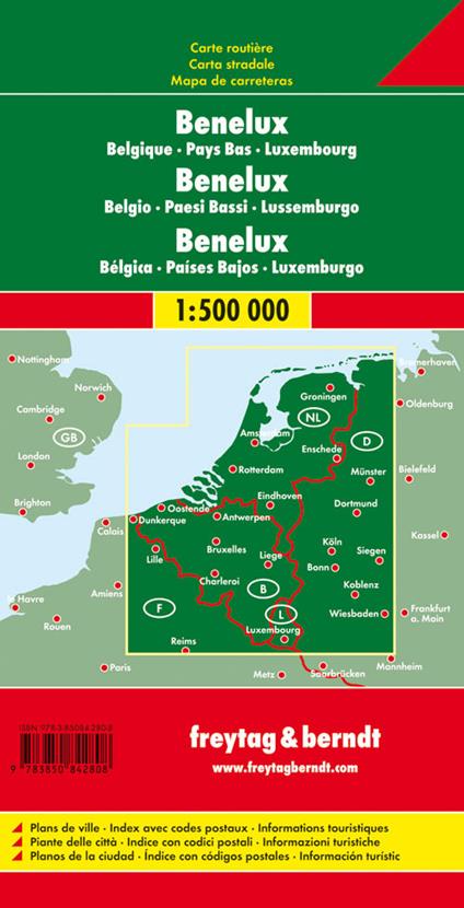 Benelux 1:500.000 - copertina