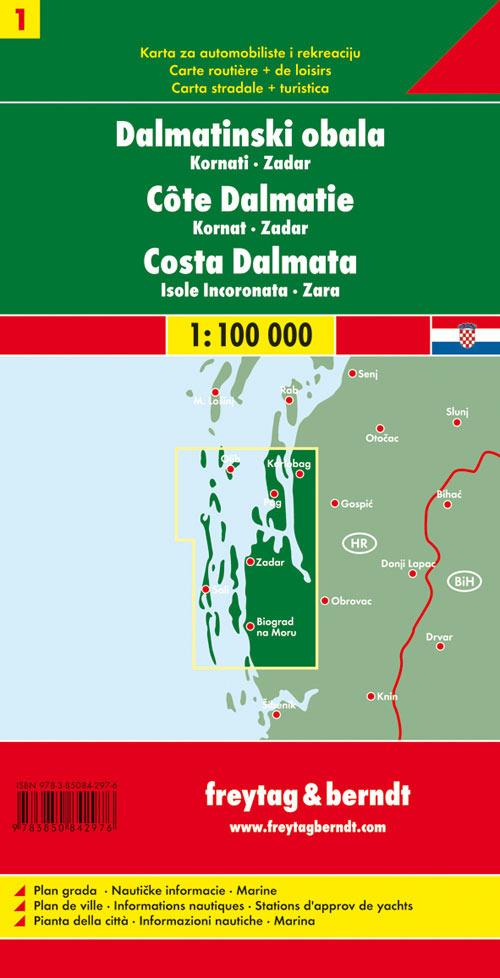 Costa dalmata 1:100.000 - copertina