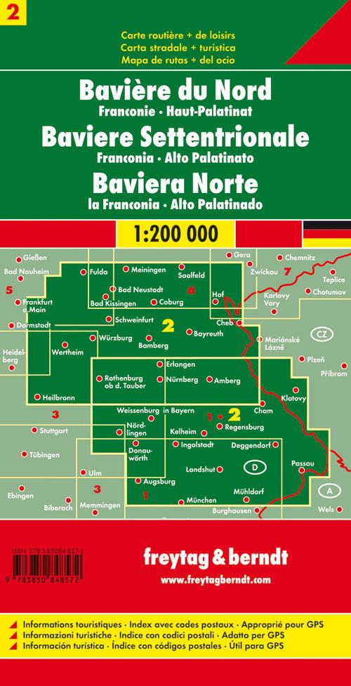 Baviera centro nord 1:200.000 - copertina