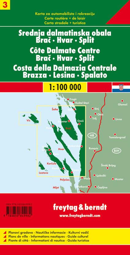 Costa Dalmata 3 1:100.000 - copertina