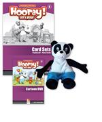  Hooray! Let's play! Level B. Visual pack (story cards, flashcards, hand puppet)
