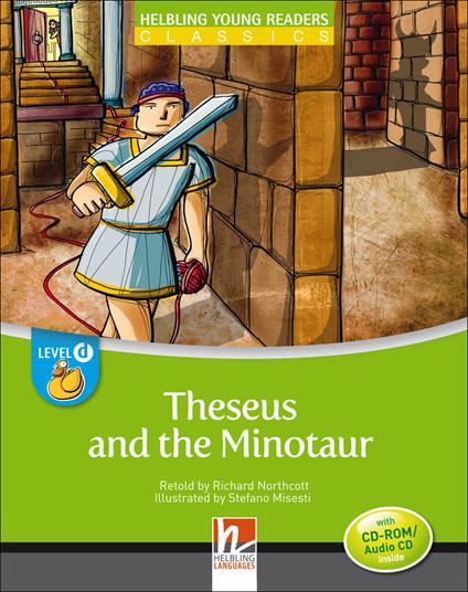  Theseus and the Minotaur. (Level D - CEFR: A1). Con CD-ROM - copertina