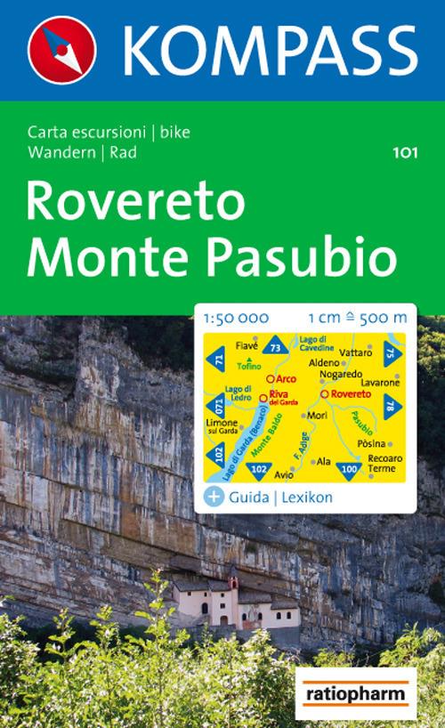 Carta escursionistica n. 101. Rovereto, Monte Pasubio 1:50.000 - copertina