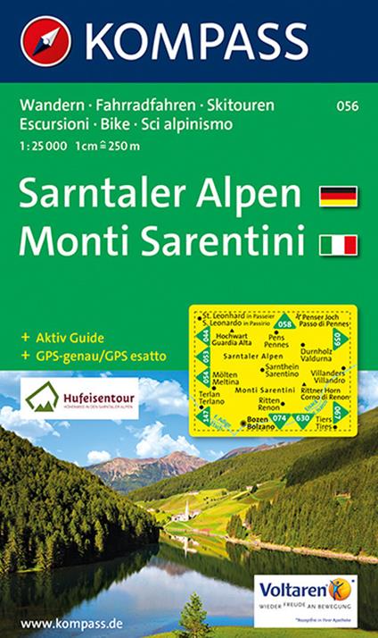 Carta escursionistica n. 056. Monti Sarentini-Sarntaler Alpen 1:25.000 - copertina