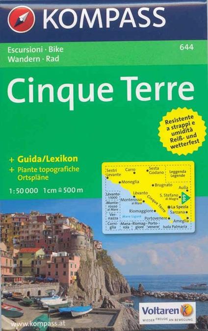 Carta escursionistica n. 644. Costa Azzurra, Liguria. Cinque Terre 1:50.000 - copertina
