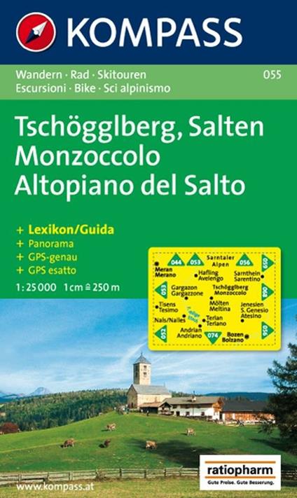 Carta escursionistica n. 055. Monzoccolo-Altopiano del Salto 1:25.000. Adatto a GPS. Digital map. DVD-ROM - copertina