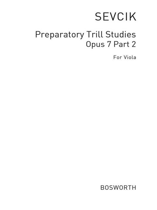  Viola Studies: Preparatory Trill Studies Part 2 -  Otakar Sevcik - copertina