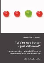 We're not better - just different: comprehending cultural differences between Germans and Americans