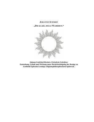 Die klare, helle Wahrheit - Johannes Schmidt - cover