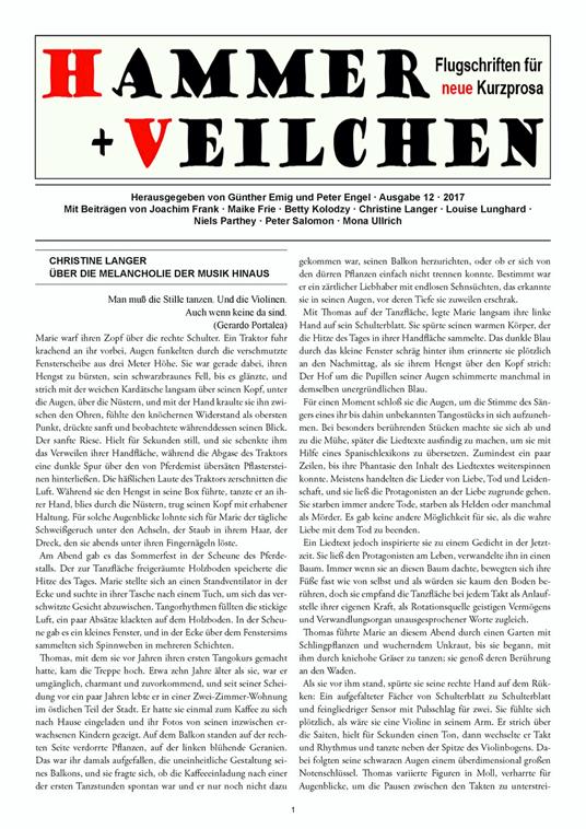 Hammer + Veilchen Nr. 12