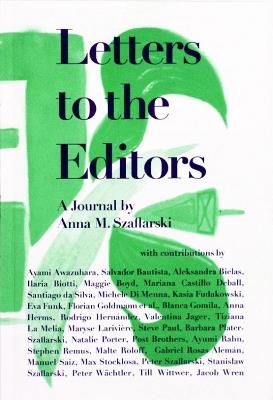 LETTER TO THE EDITORS - cover