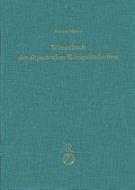 Worterbuch Der Altpersischen Konigsinschriften