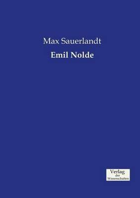 Emil Nolde - Max Sauerlandt - cover