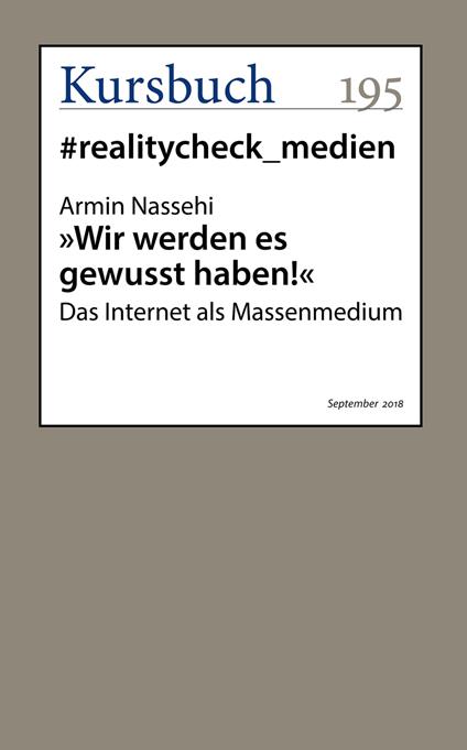 "Wir werden es gewusst haben!"