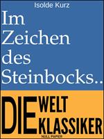 Im Zeichen des Steinbocks