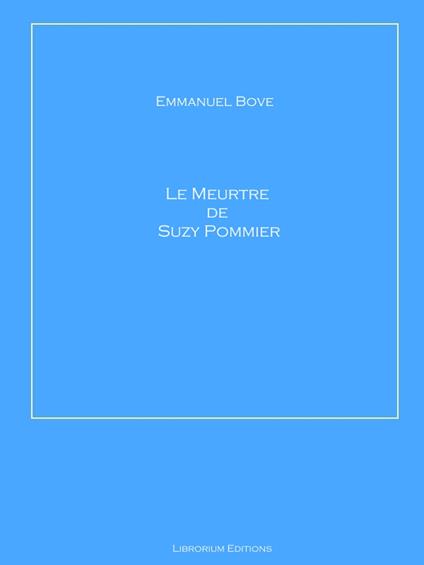 Le Meurtre de Suzy Pommier