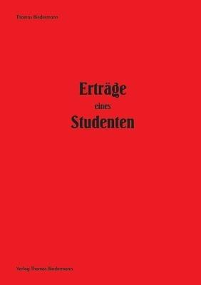 Ertrage eines Studenten - Thomas Biedermann - cover
