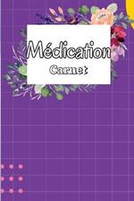Registre de medication: Carnet de medicaments quotidien de 52 semaines, carnet de medicaments du lundi au dimanche Livre de tableau des medicaments quotidiens avec cases a cocher