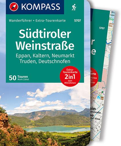 Guida escursionistica n. 5707. Südtiroler Weinstraße. Eppan, Kaltern, Neumarkt, Truden, Deutschnofen. Con carta - copertina