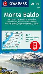 Carta escursionistica n. 129. Monte Baldo 1:25.000. Ediz. multilingue