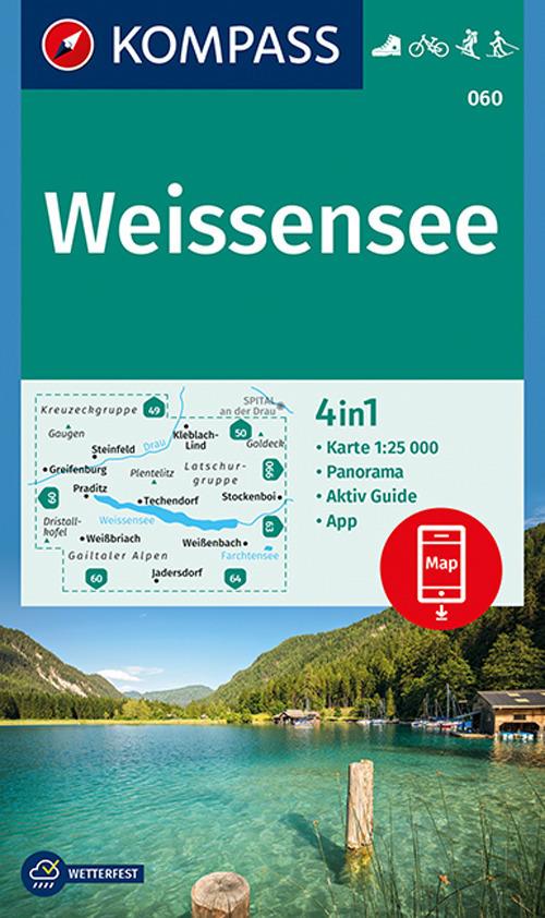 Carta escursionistica n. 060. Weissensee 1:25.000 - copertina