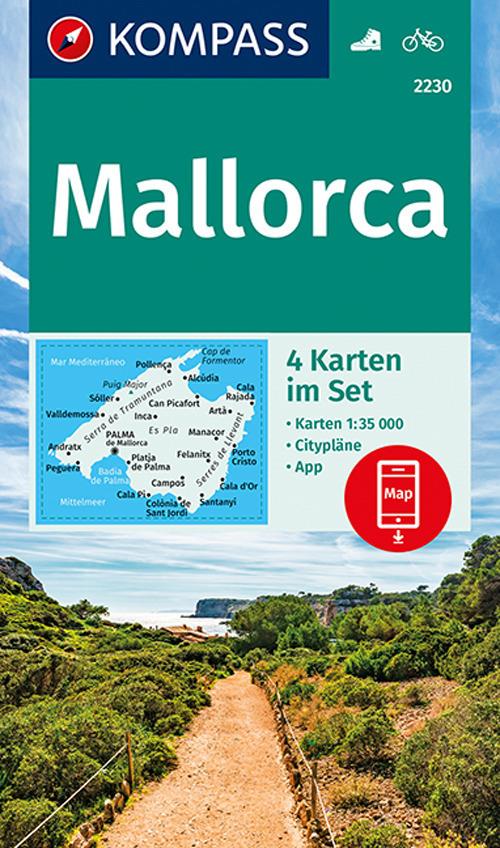 Carta escursionistica n. 2230. Mallorca 1:35.000 (set di 4 carte) - copertina