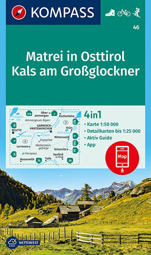 Carta escursionistica n. 46. Matrei in Osttirol, Kals am Großglockner 1:50.000 - copertina