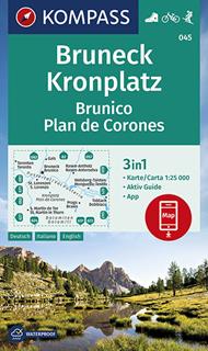 Carta escursionistica n. 045. Brunico, Plan de Corones-Bruneck, Kronplatz 1:25.000