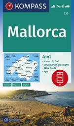 Carta escursionistica n. 230. Mallorca 1:75.000. Ediz. tedesca, spagnola e inglese
