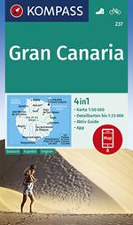 Carta escursionistica n. 237. Gran Canaria 1:50.000. Ediz. italiana, tedesca e inglese