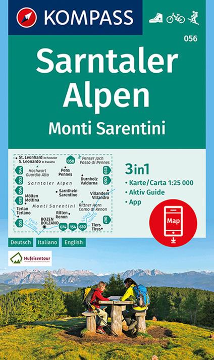 Carta escursionistica n. 056. Monti Sarentini 1:25.000 - copertina