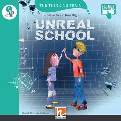 Unreal school. Level F. The thinking train. Registrazione in inglese britannico. Con e-zone kids. Con espansione online - Herbert Puchta,Gavin Biggs - copertina