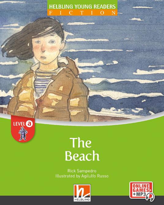 The beach. Level A. Helbling young readers. Fiction registrazione in inglese britannico - Rick Sampedro - copertina