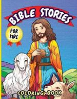 Bible Stories Book for Kids: Biblical Story With Animals And Scripture To Color For Christian Children Age 4-8