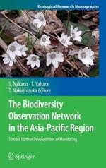 The Biodiversity Observation Network in the Asia-Pacific Region: Toward Further Development of Monitoring