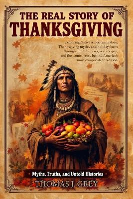 The Real Story of Thanksgiving: Myths, Truths, and Untold Histories: Exploring Native American history, Thanksgiving myths, and holiday feasts through untold stories, real recipes, and the controversy behind America's most complicated tradition - Thomas J Grey - cover