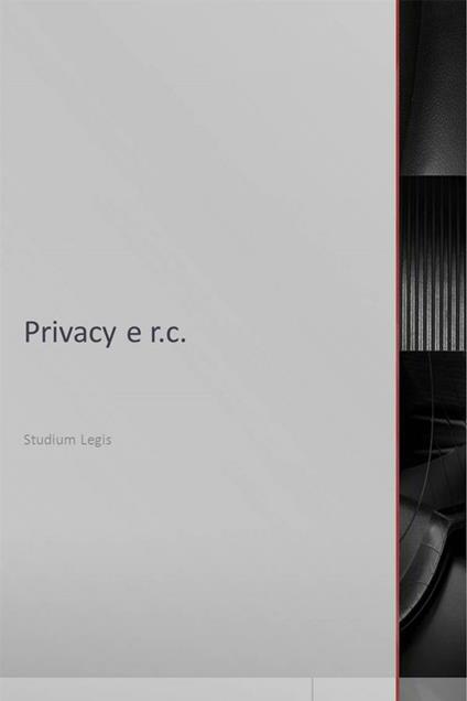 Privacy e r.c. - Studium Legis - ebook