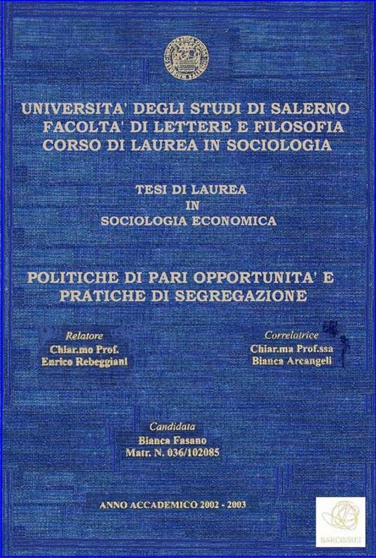 Politiche di pari opportunità e pratiche di segregazione - Bianca Fasano - ebook