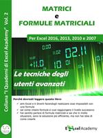 Matrici e formule matriciali in Excel