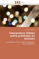 Interactions Faibles Entre Prot ines En Solution - Costenaro-L - cover
