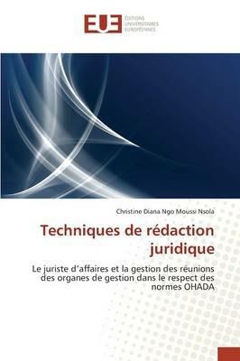 Techniques de Redaction Juridique - Nsola-C - cover