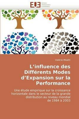 L''influence Des Diff rents Modes d''expansion Sur La Performance - Moatti-V - cover