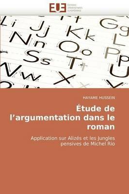 tude de l''argumentation Dans Le Roman - Hussein-H - cover