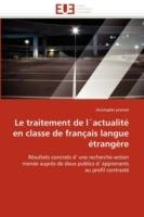 Le Traitement de l''actualit  En Classe de Fran ais Langue  trang re - Premat-C - cover