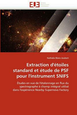 Extraction d' toiles Standard Et  tude de Psf Pour l'Instrument Snifs - Blancjoubert-N - cover