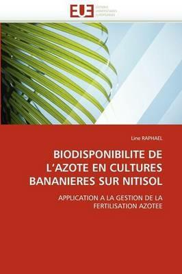Biodisponibilite de l''azote En Cultures Bananieres Sur Nitisol - Raphael-L - cover
