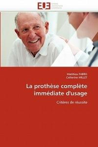 La Proth se Compl te Imm diate d'Usage - Collectif - cover